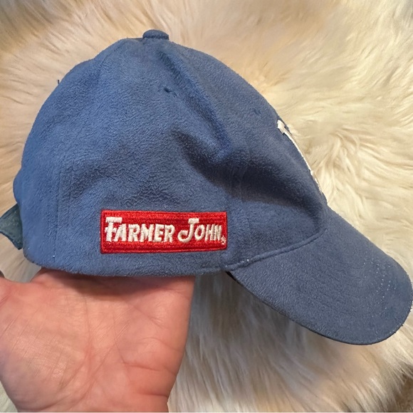 LA Los Angeles Dodgers Farmer John Blue Baseball Cap Velcro Adjustable Fit - Picture 3 of 9